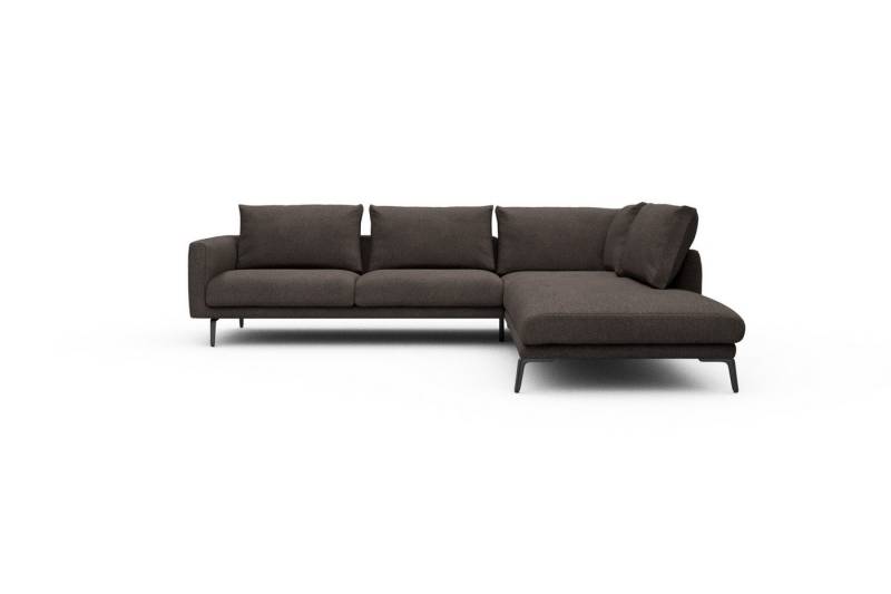 moebelfaktor Ecksofa Karl Relax-Ecke rechts mit 2,5-Sitzer, Schlanker Rahmen, geneigte Armlehne, italienischer Look von moebelfaktor