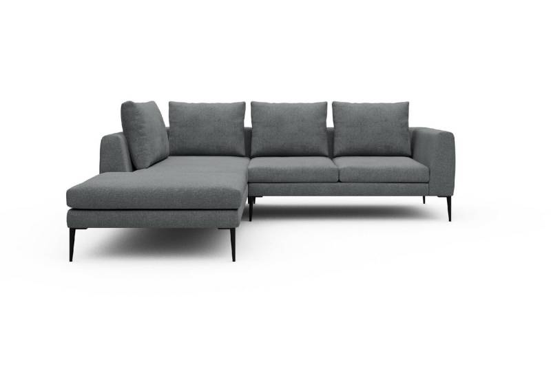 moebelfaktor Ecksofa Paul Relax-Ecke links mit 2-Sitzer, Skandinavisches Design, niedrige Bauhöhe, für Saugroboter geeignet von moebelfaktor