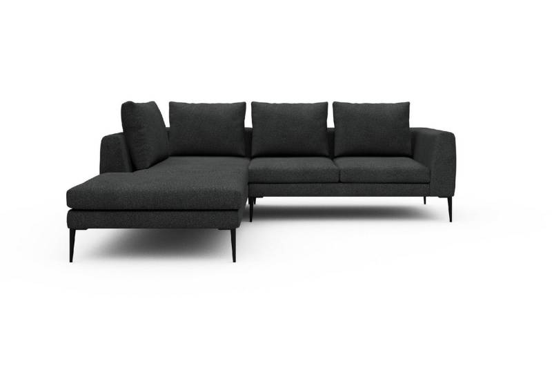 moebelfaktor Ecksofa Paul Relax-Ecke links mit 2-Sitzer, Skandinavisches Design, niedrige Bauhöhe, für Saugroboter geeignet von moebelfaktor