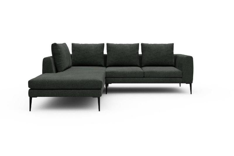 moebelfaktor Ecksofa Paul Relax-Ecke links mit 2-Sitzer, Skandinavisches Design, niedrige Bauhöhe, für Saugroboter geeignet von moebelfaktor