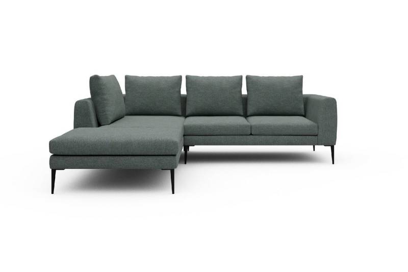 moebelfaktor Ecksofa Paul Relax-Ecke links mit 2-Sitzer, Skandinavisches Design, niedrige Bauhöhe, für Saugroboter geeignet von moebelfaktor