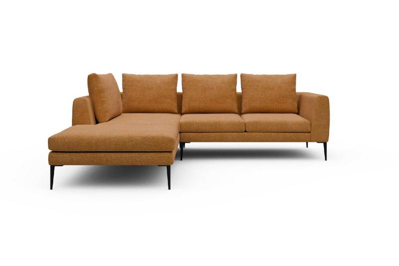 moebelfaktor Ecksofa Paul Relax-Ecke links mit 2-Sitzer, Skandinavisches Design, niedrige Bauhöhe, für Saugroboter geeignet von moebelfaktor
