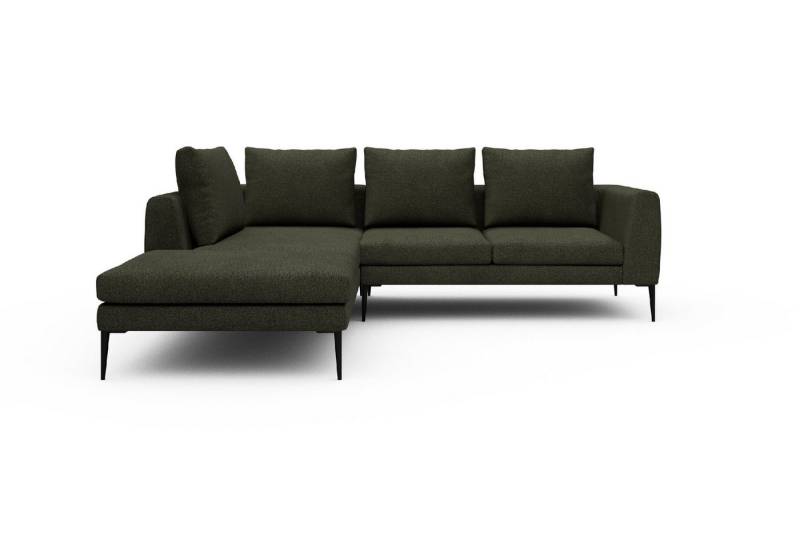 moebelfaktor Ecksofa Paul Relax-Ecke links mit 2-Sitzer, Skandinavisches Design, niedrige Bauhöhe, für Saugroboter geeignet von moebelfaktor