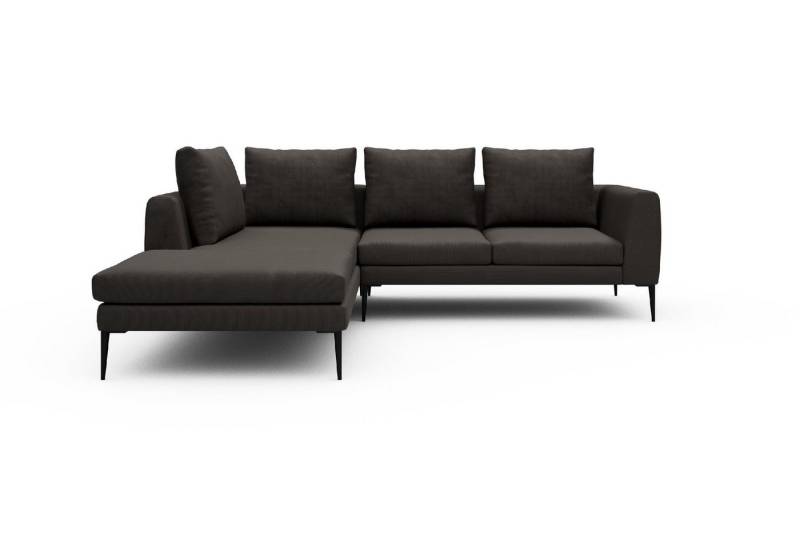 moebelfaktor Ecksofa Paul Relax-Ecke links mit 2-Sitzer, Skandinavisches Design, niedrige Bauhöhe, für Saugroboter geeignet von moebelfaktor