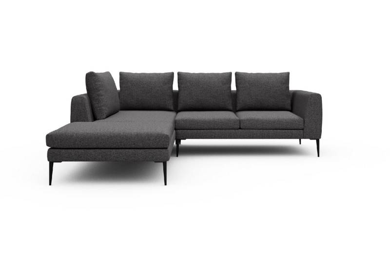 moebelfaktor Ecksofa Paul Relax-Ecke links mit 2-Sitzer, Skandinavisches Design, niedrige Bauhöhe, für Saugroboter geeignet von moebelfaktor