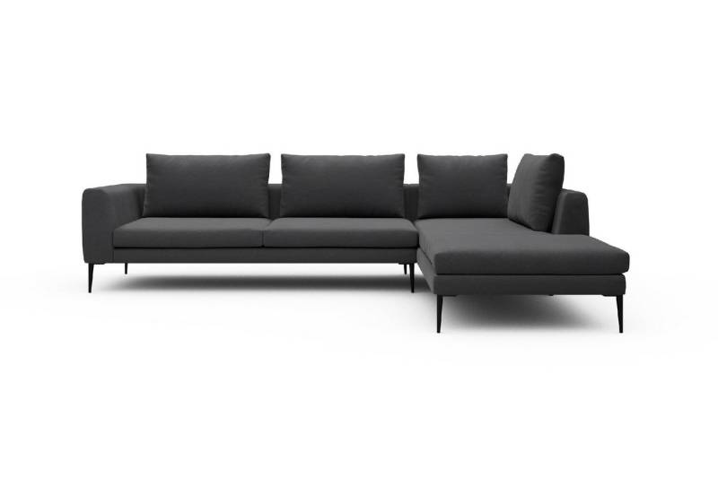moebelfaktor Ecksofa Paul Relax-Ecke links mit 3-Sitzer, Skandinavisches Design, niedrige Bauhöhe, für Saugroboter geeignet von moebelfaktor