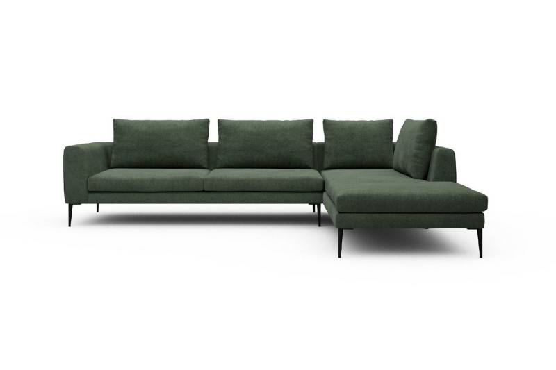 moebelfaktor Ecksofa Paul Relax-Ecke links mit 3-Sitzer, Skandinavisches Design, niedrige Bauhöhe, für Saugroboter geeignet von moebelfaktor