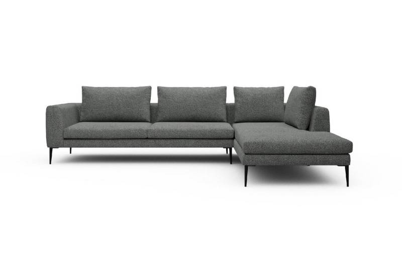 moebelfaktor Ecksofa Paul Relax-Ecke links mit 3-Sitzer, Skandinavisches Design, niedrige Bauhöhe, für Saugroboter geeignet von moebelfaktor