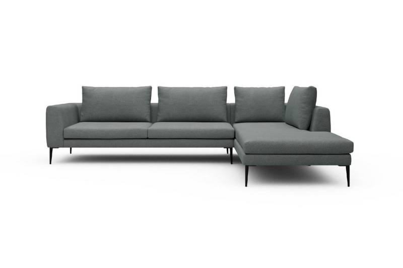 moebelfaktor Ecksofa Paul Relax-Ecke links mit 3-Sitzer, Skandinavisches Design, niedrige Bauhöhe, für Saugroboter geeignet von moebelfaktor