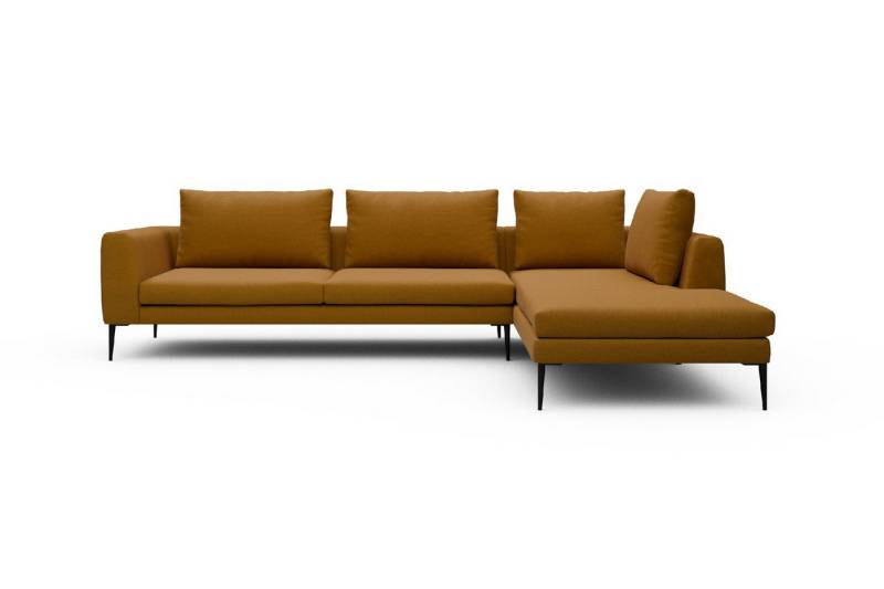 moebelfaktor Ecksofa Paul Relax-Ecke links mit 3-Sitzer, Skandinavisches Design, niedrige Bauhöhe, für Saugroboter geeignet von moebelfaktor