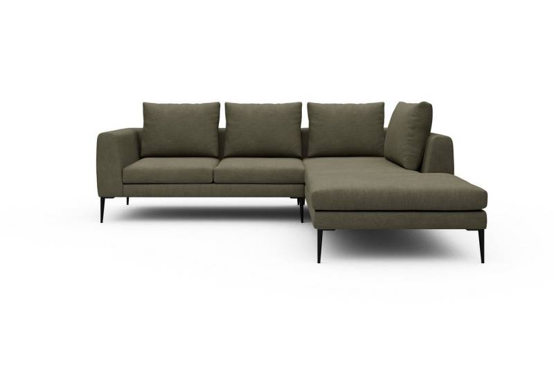 moebelfaktor Ecksofa Paul Relax-Ecke rechts mit 2-Sitzer, Skandinavisches Design, niedrige Bauhöhe, für Saugroboter geeignet von moebelfaktor