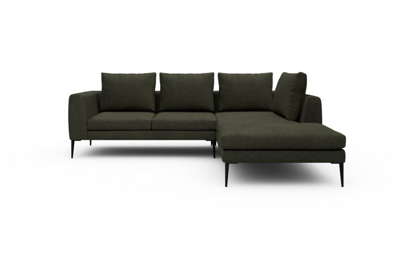 moebelfaktor Ecksofa Paul Relax-Ecke rechts mit 2-Sitzer, Skandinavisches Design, niedrige Bauhöhe, für Saugroboter geeignet von moebelfaktor