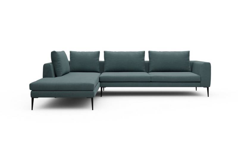 moebelfaktor Ecksofa Paul Relax-Ecke rechts mit 3-Sitzer, Skandinavisches Design, niedrige Bauhöhe, für Saugroboter geeignet von moebelfaktor