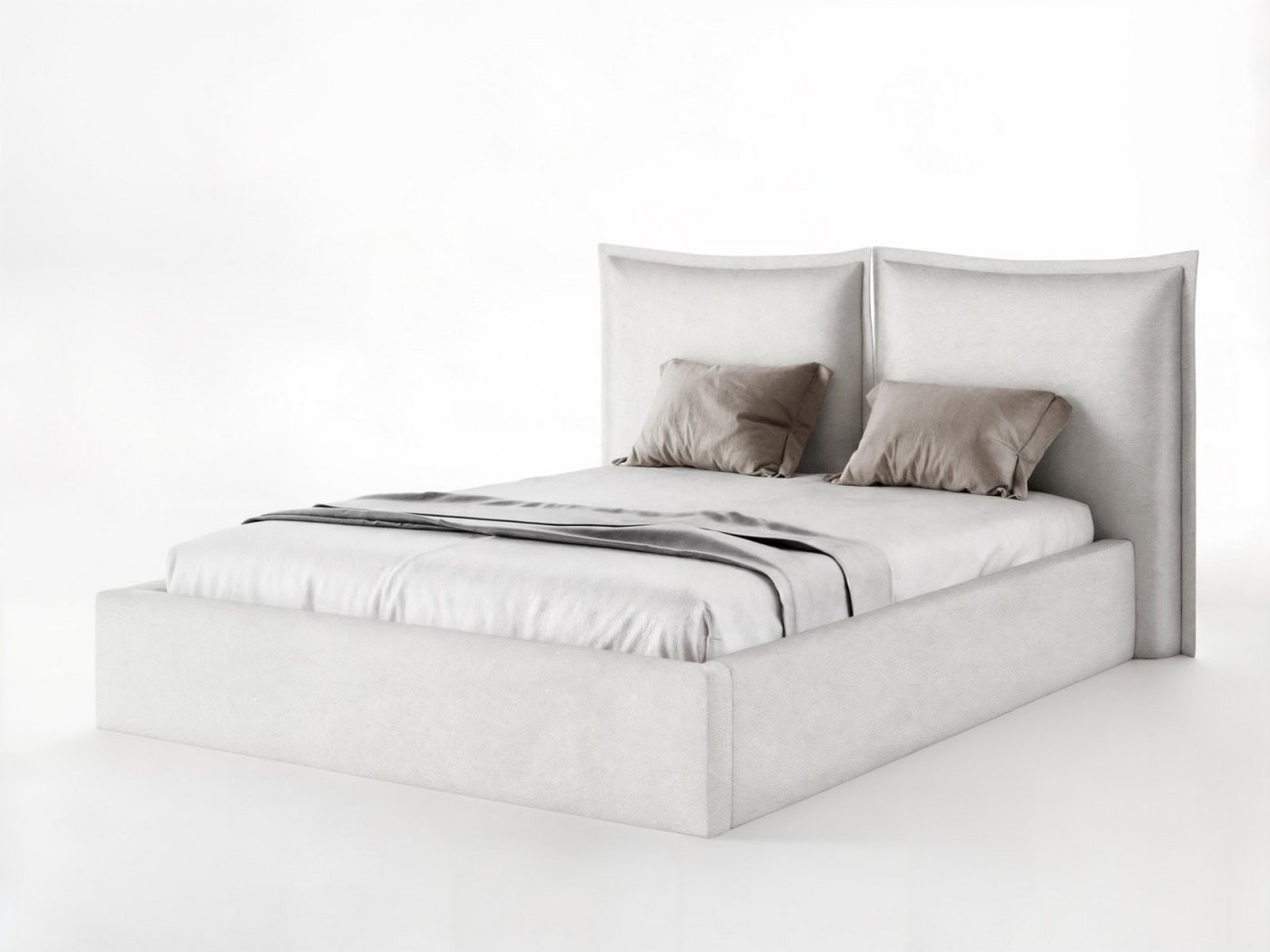 moebelfaktor Polsterbett Verona Flachgewebe, weiches Kopfteil, großer Bettkasten, inkl. Lattenrost von moebelfaktor