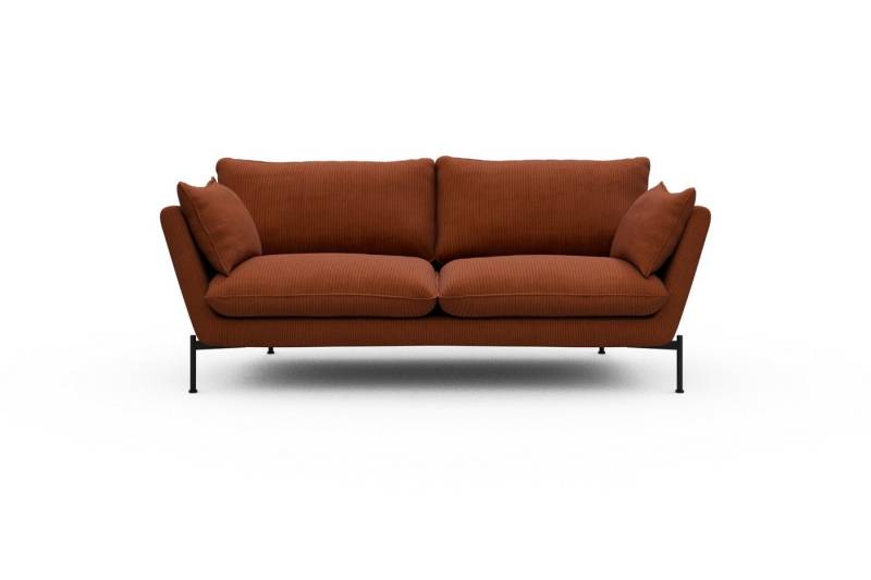 moebelfaktor Sofa Anton 2-Sitzer, schräg gestellte Armlehnen, hoher Rücken von moebelfaktor