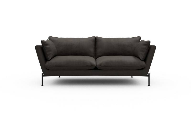 moebelfaktor Sofa Anton PREMIUM 2-Sitzer, schräg gestellte Armlehnen, hoher Rücken von moebelfaktor