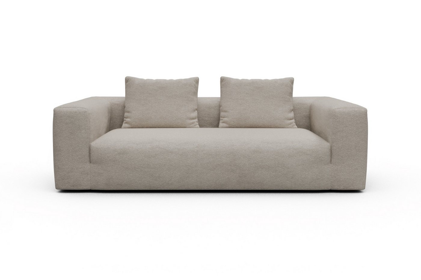 moebelfaktor Sofa Fred 3-Sitzer, Modular, tief, komfortabel, breite Armlehnen von moebelfaktor