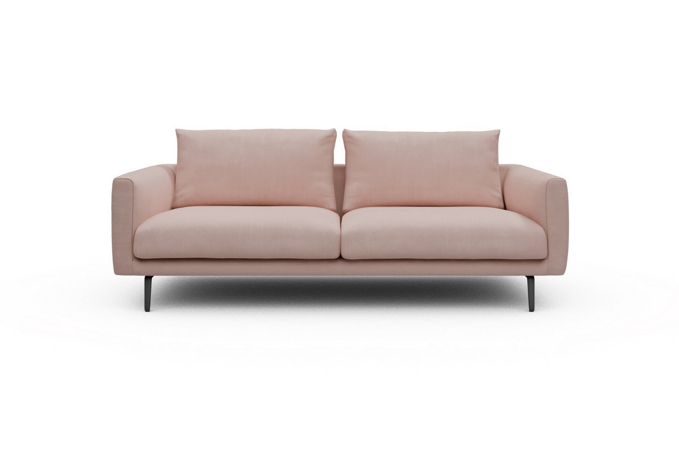 moebelfaktor Sofa Karl 3-Sitzer, Schlanker Rahmen, geneigte Armlehne, italienischer Look von moebelfaktor