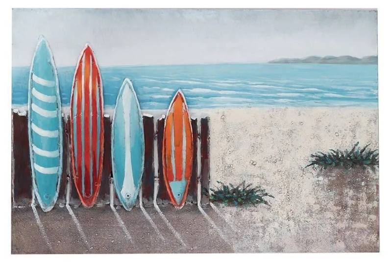 moebelfaktor Wandbild Surf 120x80, Design Metallbild, Handarbeit, 3D-Effekt von moebelfaktor