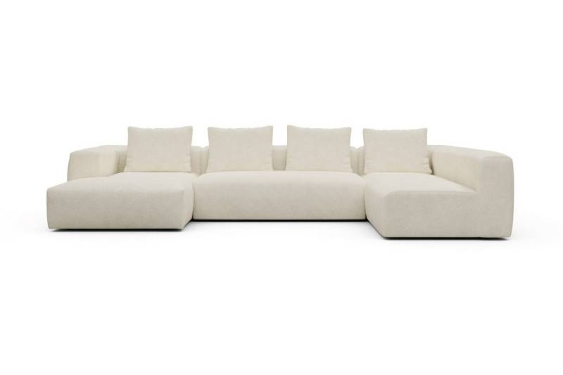 moebelfaktor Wohnlandschaft Fred Chaiselongue links mit 2-Sitzer und lange Armlehne rechts, Modular, tief, komfortabel, breite Armlehnen von moebelfaktor