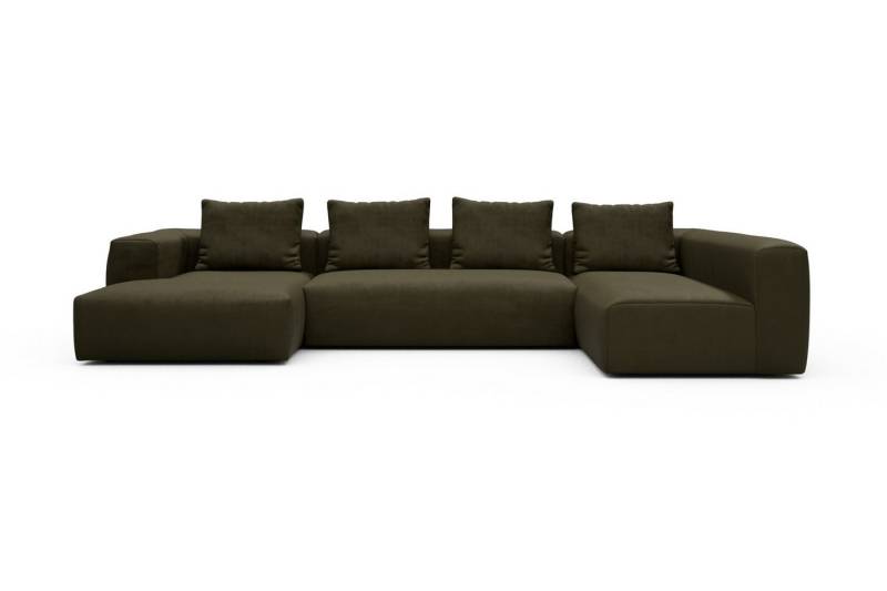moebelfaktor Wohnlandschaft Fred Chaiselongue links mit 2-Sitzer und lange Armlehne rechts, Modular, tief, komfortabel, breite Armlehnen von moebelfaktor