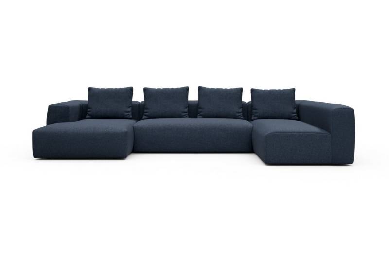 moebelfaktor Wohnlandschaft Fred Chaiselongue links mit 2-Sitzer und lange Armlehne rechts, Modular, tief, komfortabel, breite Armlehnen von moebelfaktor