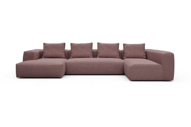 moebelfaktor Wohnlandschaft Fred Chaiselongue links mit 2-Sitzer und lange Armlehne rechts, Modular, tief, komfortabel, breite Armlehnen von moebelfaktor