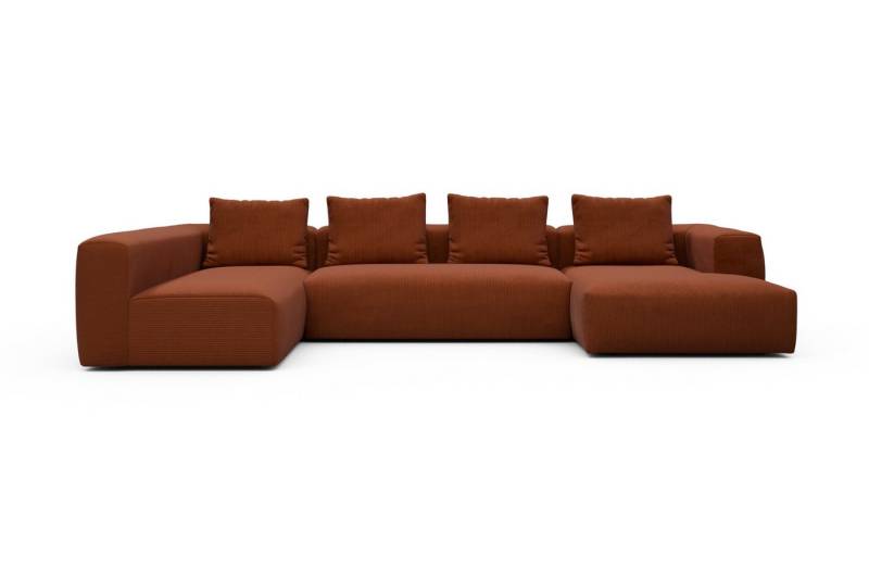 moebelfaktor Wohnlandschaft Fred Chaiselongue rechts mit 2-Sitzer und lange Armlehne links, Modular, tief, komfortabel, breite Armlehnen von moebelfaktor