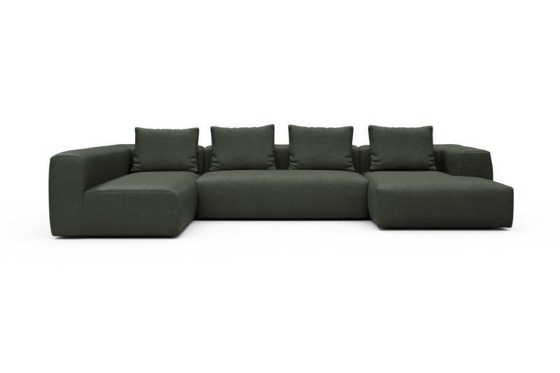 moebelfaktor Wohnlandschaft Fred Chaiselongue rechts mit 2-Sitzer und lange Armlehne links, Modular, tief, komfortabel, breite Armlehnen von moebelfaktor