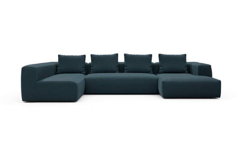 moebelfaktor Wohnlandschaft Fred Chaiselongue rechts mit 2-Sitzer und lange Armlehne links, Modular, tief, komfortabel, breite Armlehnen von moebelfaktor