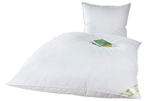 franknatur Ballonbett 135x200 und Kopfkissen 80x80 Set 100% Gänsefedern - Bettdecke Federbettdecke Winterdecke franknatur Ballonbett 135x200 und Kopfkissen 80x80 Set 100% Gänsefedern - Bettdecke Federbettdecke Winterdecke von franknatur