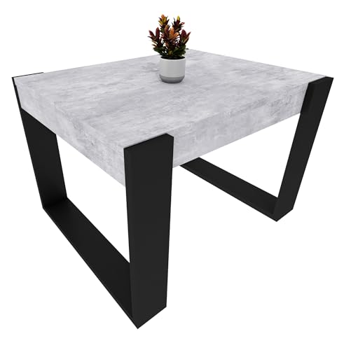 möbelkap Couchtisch | Moderner Wohnzimmertisch im Retro Loft Design | Stabiler & Kratzfester Sofatisch mit Pflegeleichter Oberfläche | Vielseitig für Wohnzimmer, Büro & Loft | Beton Dekor/Schwarz möbelkap Couchtisch | Moderner Wohnzimmertisch im Retro Loft Design | Stabiler & Kratzfester Sofatisch mit Pflegeleichter Oberfläche | Vielseitig für Wohnzimmer, Büro & Loft | Beton Dekor/Schwarz von möbelkap
