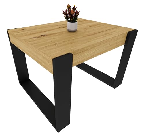 möbelkap Couchtisch | Moderner Wohnzimmertisch im Retro Loft Design | Stabiler & Kratzfester Sofatisch mit Pflegeleichter Oberfläche | Vielseitig für Wohnzimmer, Büro & Loft | Eiche Artisan/Schwarz möbelkap Couchtisch | Moderner Wohnzimmertisch im Retro Loft Design | Stabiler & Kratzfester Sofatisch mit Pflegeleichter Oberfläche | Vielseitig für Wohnzimmer, Büro & Loft | Eiche Artisan/Schwarz von möbelkap