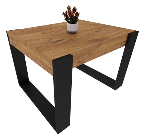 möbelkap Couchtisch | Moderner Wohnzimmertisch im Retro Loft Design | Stabiler & Kratzfester Sofatisch mit Pflegeleichter Oberfläche | Vielseitig für Wohnzimmer, Büro & Loft | Eiche Lancelot/Schwarz möbelkap Couchtisch | Moderner Wohnzimmertisch im Retro Loft Design | Stabiler & Kratzfester Sofatisch mit Pflegeleichter Oberfläche | Vielseitig für Wohnzimmer, Büro & Loft | Eiche Lancelot/Schwarz von möbelkap