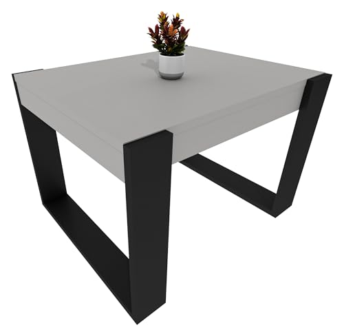 möbelkap Couchtisch | Moderner Wohnzimmertisch im Retro Loft Design | Stabiler & Kratzfester Sofatisch mit Pflegeleichter Oberfläche | Vielseitig für Wohnzimmer, Büro & Loft | Grau/Schwarz möbelkap Couchtisch | Moderner Wohnzimmertisch im Retro Loft Design | Stabiler & Kratzfester Sofatisch mit Pflegeleichter Oberfläche | Vielseitig für Wohnzimmer, Büro & Loft | Grau/Schwarz von möbelkap