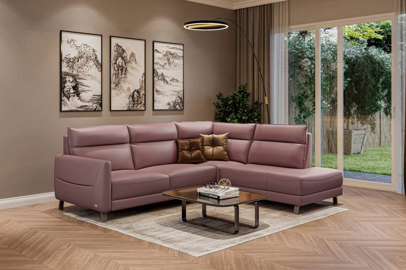moebeloutlet.de Ecksofa Moebeloutlet.de Italian Luxus Ecksofa Leder-mit Relax & Schlaffunktion, Elektrische Relaxfunktion von moebeloutlet.de