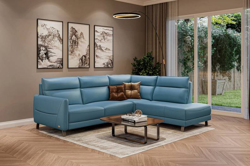 moebeloutlet.de Ecksofa Moebeloutlet.de Italian Luxus Ecksofa Leder-mit Relax & Schlaffunktion, Elektrische Relaxfunktion von moebeloutlet.de