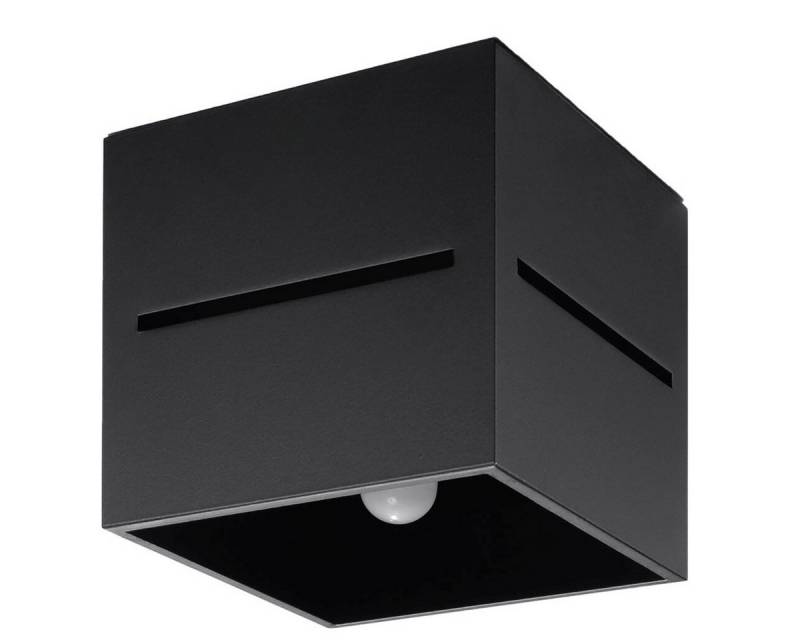 möbelvita Deckenleuchte Deckenleuchte NARE schwarz, lineare Perforation des Lampenschirms, NEIN von möbelvita