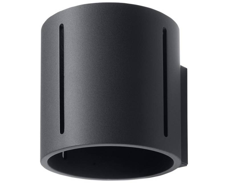 möbelvita Deckenleuchte Wandleuchte YANI schwarz, Lysbre Perforation des Lampenschirms, leuchtet nach oben und unten, NEIN von möbelvita