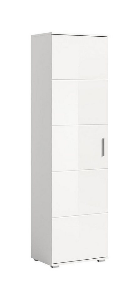 möbelvita Garderobenschrank Bello Garderobenschrank B/H/T 55x191x37 in weiß von möbelvita