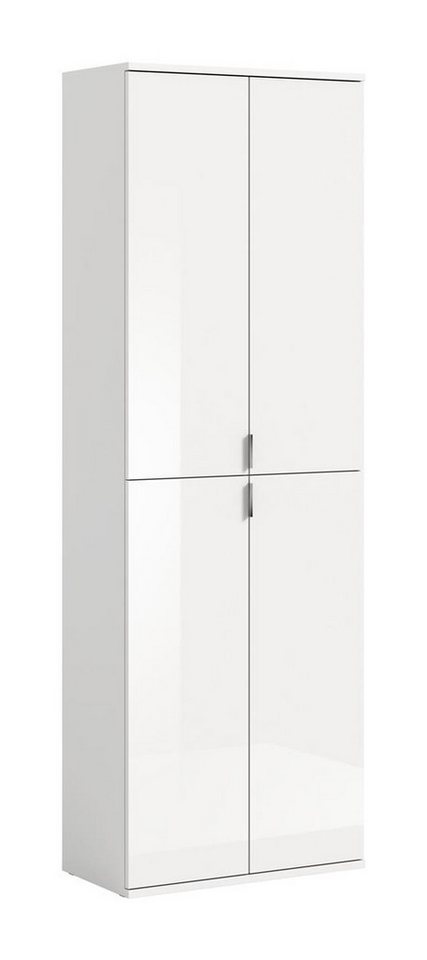 möbelvita Garderobenschrank Vision X Hochschrank B/H/T 61x193x34 in weiß von möbelvita