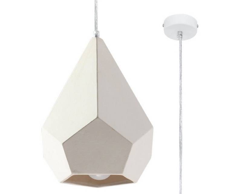 möbelvita Hängeleuchte Keramische Hängeleuchte ZARZ, Riemenverstellung, NEIN von möbelvita