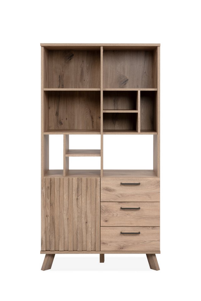 möbelvita Highboard Highboard Dalton 53A Dekor Schwedeneiche von möbelvita