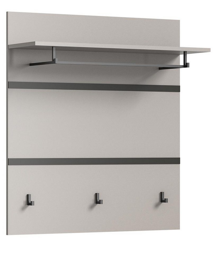 möbelvita Kompaktgarderobe Nalu Garderobenpaneel B/H/T 85x93x25 in grau möbelvita Kompaktgarderobe Nalu Garderobenpaneel B/H/T 85x93x25 in grau von möbelvita