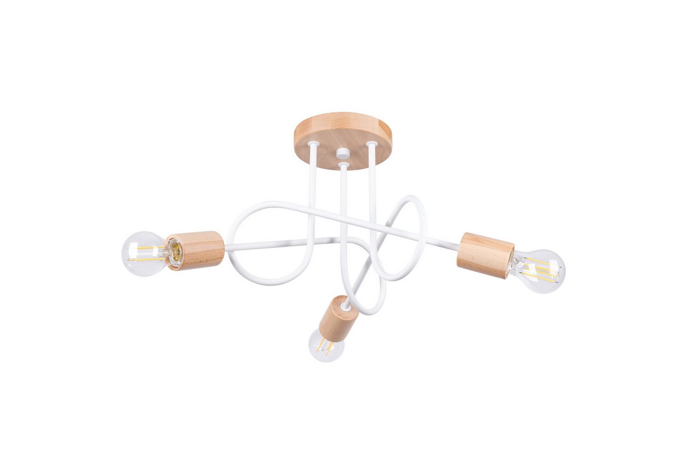 möbelvita Kronleuchter Kronleuchter VILD 3 Weiß, Streulicht, NEIN möbelvita Kronleuchter Kronleuchter VILD 3 Weiß, Streulicht, NEIN von möbelvita