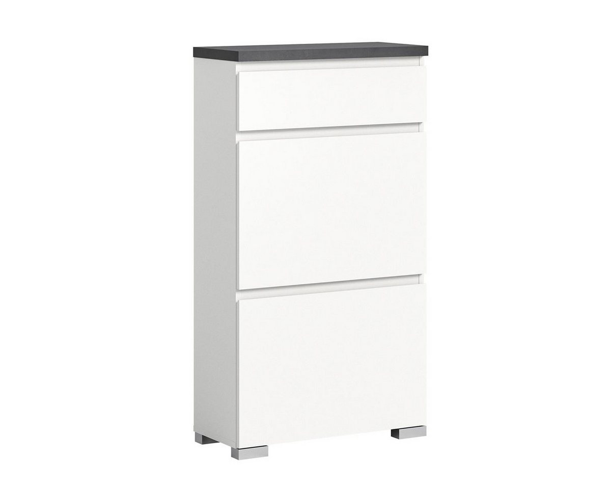 möbelvita Schuhschrank StepUp Schuhschrank B/H/T 60x109x27 in weiß (1x Schuhschrank, 1x Oberboden) von möbelvita