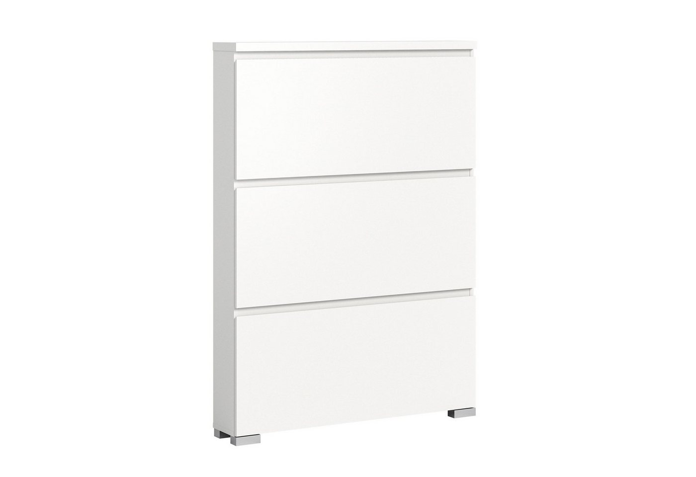 möbelvita Schuhschrank StepUp Schuhschrank B/H/T 95x130x18 in weiß (1x Schuhschrank, 1x Oberboden) von möbelvita