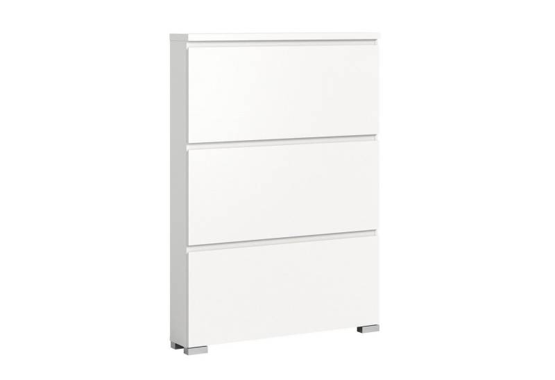 möbelvita Schuhschrank StepUp Schuhschrank B/H/T 95x130x18 in weiß (1x Schuhschrank, 1x Oberboden) von möbelvita