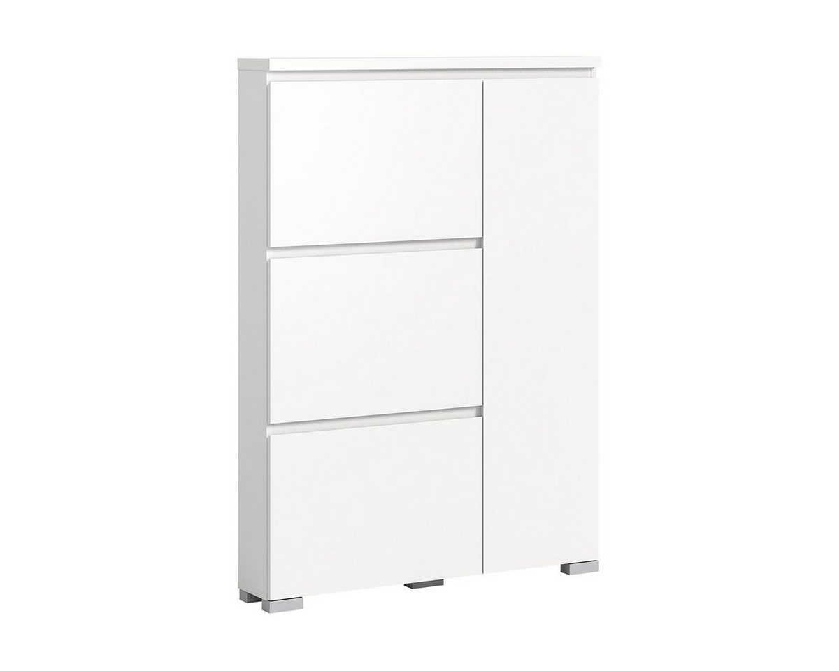 möbelvita Schuhschrank StepUp Schuhschrank B/H/T 95x130x18 in weiß (1x Schuhschrank, 1x Oberboden) von möbelvita