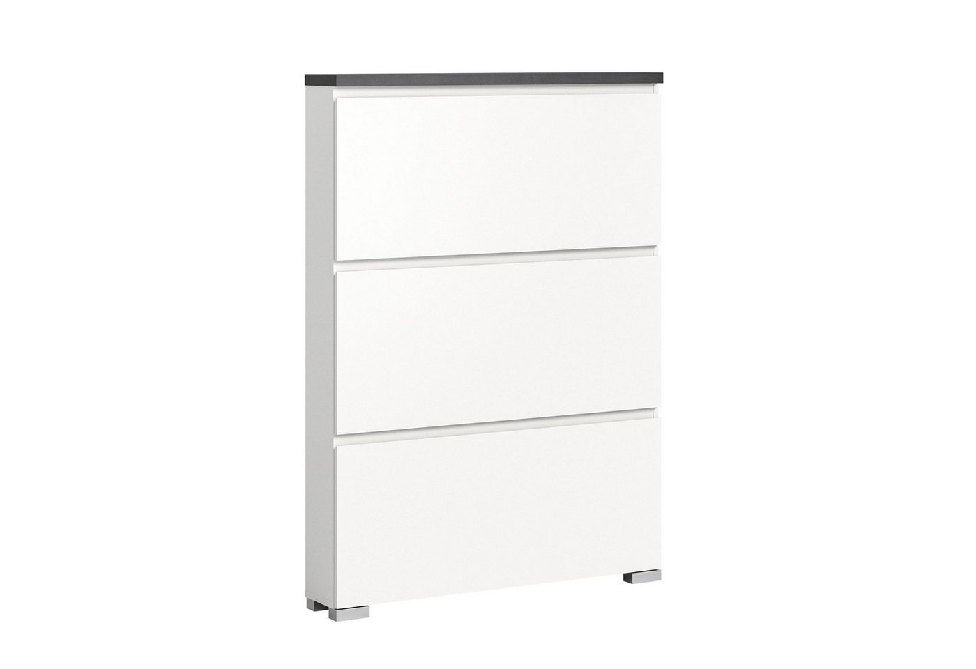 möbelvita Schuhschrank StepUp Schuhschrank B/H/T 95x130x18 in weiß (1x Schuhschrank, 1x Oberboden) von möbelvita